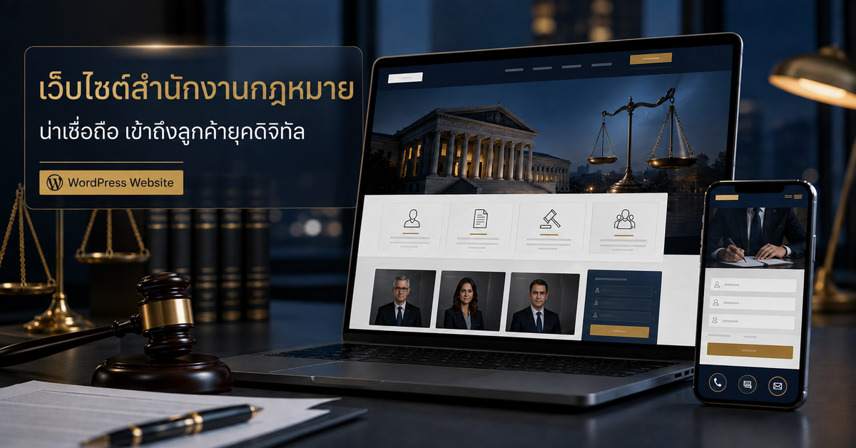 เว็บไซต์สำนักงานกฎหมายต้องมีอะไรบ้าง เว็บไซต์ WordPress สำหรับธุรกิจ