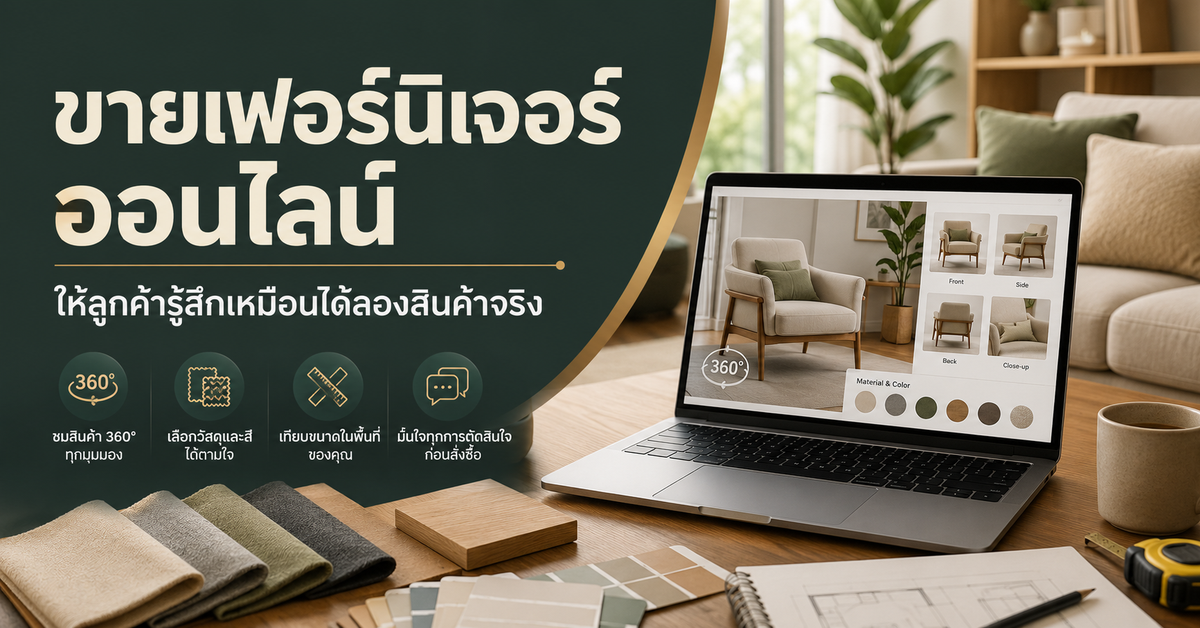 ขายเฟอร์นิเจอร์ออนไลน์ยังไงให้ลูกค้ารู้สึกเหมือนได้ลองสินค้าจริง