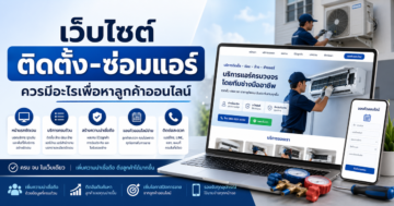 เว็บไซต์ธุรกิจติดตั้ง-ซ่อมแอร์ควรมีอะไรเพื่อหาลูกค้าออนไลน์