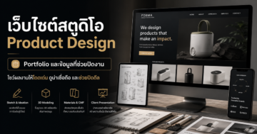 เว็บไซต์สตูดิโอ Product Design: Portfolio และข้อมูลที่ช่วยปิดงาน
