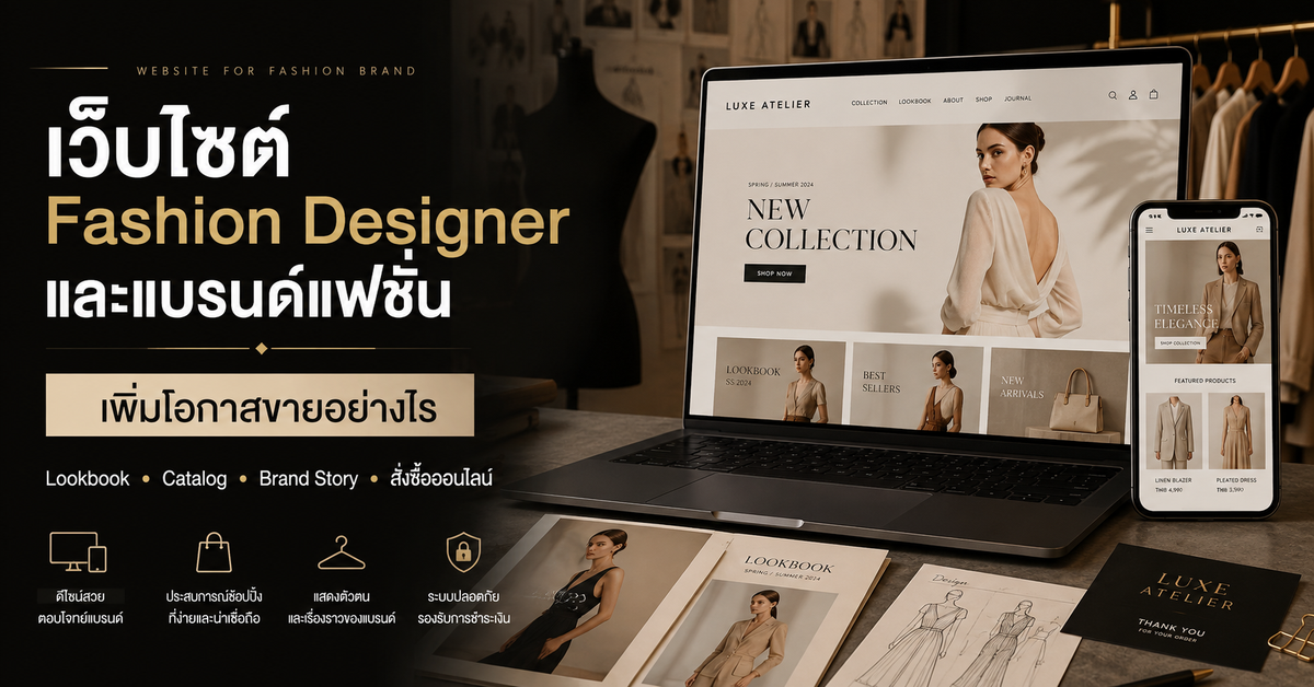 เว็บไซต์ Fashion Designer และแบรนด์แฟชั่น: เพิ่มโอกาสขายอย่างไร